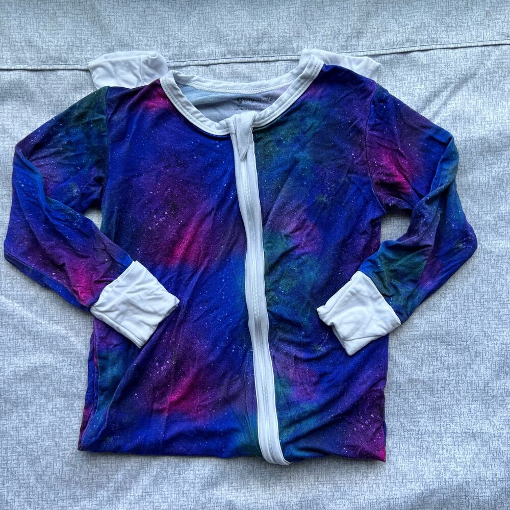 Graybrite Bamboo Zippy in Galaxy Print Size 18/24 Months